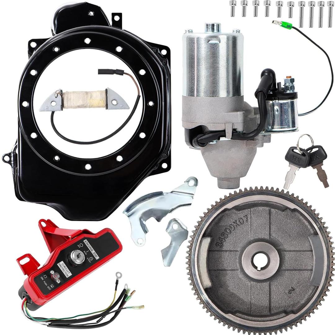 SOFO Predator 212 Electrical Starter Kit for GX200 GX160 6.5HP 5.5HP Engines for Honda Coleman 196cc 212cc 224cc Non Hemi Small Engine Mini Bike Go Kart
