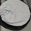 Kate 5x6.5ft(1.5x2m) Collapsible Backdrop Self Tape White Blue Twist Flex Folding Pop up Backgrounds for Photoshoot, Headshots Photo, Video Calls