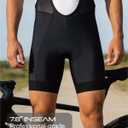 CEROTIPOLAR Men's Cycling Bibs, 4D Padded Anti-Chafe Compression Bike Shorts,4+1 Rear Zipper Pocket UPF50+