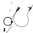 commountain Earpiece with PTT/Mic Compatible for Kenwood Baofeng SAMCOM BTECH Retevis Walkie Talkies Radios and BF-F8HP UV-82HP UV-5R UV82 UV82C UV5X3 TK NX, Acoustic Tube Headset, 2 Pin Style