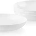 Corelle 4Pc Versa Bowls for Pasta Salad and More, Service for 4, Durable and EcoFriendly 30Oz, Compact Stack Bowl Set, Microwave and Dishwasher Safe, White