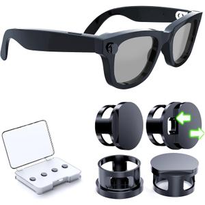 4 Pack LED Light Blocker Covers Compatible with Ray-Ban Meta Wayfarer/Skyler/Headliner(&Gen 2) Oakley Meta HSTN Smart Glasses Stickers Accessories,Adjustable Blocking Light Covers Meta Glasses
