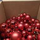 Christmas Ball Garland Ornaments Hanging Shatterproof Xmas Balls Decorations for Home Indoor Outdoor Mantel Holiday Party Christmas Tree Supplies(9 ft,Red)