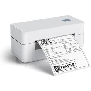 Bluetooth Thermal Shipping Label Printer 4x6 Wireless Direct Thermal Label Machine Small Business High Speed Portable Maker Compatible with Android, iOS & Windows for Ebay Shopify USPS