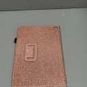 DMLuna Case for All-New Amazon Fire HD 10 & 10 Plus Tablet (13th / 11th Generation, 2023/2021 Release) 10.1", Slim Cover with Folding Stand, Auto Wake/Sleep, Hand Strap, Card Slot - Glitter Rose