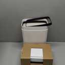 2 Pack 2.7 Gal Bathroom Can with Lid, Automatic Can Small Smart Garbage Can Touchless, Slim Motion Sensor Waterproof Plastic Bins for Bedroom Office Kitchen Toilet (White)