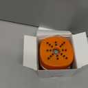 ODISTAR Desktop Vacuum Cleaner, Mini Table dust Sweeper Energy Saving with auto Power-Off Function, High Endurance up to 400 mins, Cordless&360º Rotatable Design for Keyboard/ Office(Orange Charging)