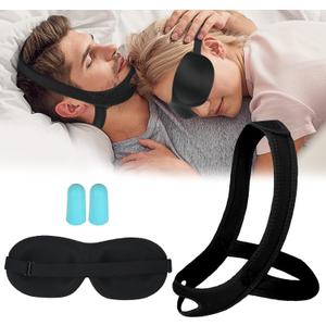 Anti Snoring Chin Strap for Sleeping, Chin Strap to Keep Mouth Closed, Airflow Jaw Strap