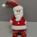 Christmas Santa Red & White Singing & Dancing Santa Claus Festive Home Holiday Decoration for Home, Table, Shelf