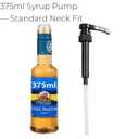 375ml Syrup Pump - 12.7 oz Syrup Pump for Precise Dispensing - Fits 375ml and 12.7oz Bottles for Coffee, Syrups, and Flavoring - 4 Pack
