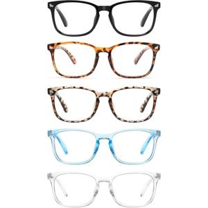 CCVOO Reading Glasses for Women/Men, Eyeglasses, Blue Light Readers for Women/Men, Computer Eye Glasses, Cheaters (A1) +2.5