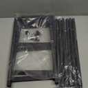 Mavivegue 18-33 Expandable Shoe Rack for Closet, 3-Tier Shoe Organizer, Adjustable Shoe Rack for Front Door Entrance, Entryway (Black)