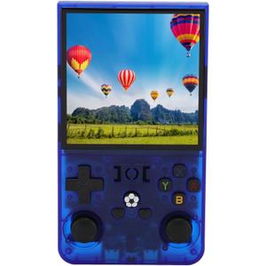 Handheld Retro Game Console, 1.5GHz 4 Inch HD Screen Dual 3D Joysticks Retro Video Game Console for Travel (64GB)