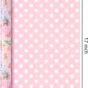 2 x Merture Pink Happy Anniversary Reversible Wrapping Paper - 17 In X 33 Ft, 17in x 32.8ft
