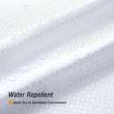 White Cloth-Textured Shower Curtain, Hotel Style, 72 X 72