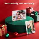 Acina Christmas Photo Frame Glitter Liquid: Clear Acrylic Floating Sparkle Water Personalized Snow Globe Picture Frame - Cute Family Couple Custom Gift (Snow) (White Snow, 5x7'')