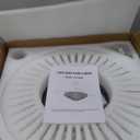 DuMaiWay Dimmable Fandelier Crystal Ceiling Fan with Light and Remote Modern Chandelier Ceiling Fan with 4 Retractable Blades for Living Room, Bedroom, Dining Room-Black 36 Inches