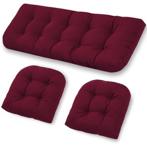 cnsmak Outdoor Chair Cushions, Patio Wicker Furniture Seat Pads, Waterproof