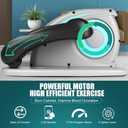 ANCHEER Under Desk Elliptical,Electric Ellipse Leg Exerciser While Sitting for Seniors, Hyper-Smooth Maganetic System Seated Pedal Exerciser with Remote Control for Home Office,100% Pre-Assambled