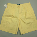 Vintage Polo Ralph Lauren Tyler Short Pleated Classic Fit Khaki Yellow - Shorts Size unknown