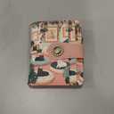 Cute Lovely Black Cats Small Rfid Women Wallet Bifold Zipper Coin Pocket PU Leather Compact Cash Travel Credit Card Holder for Female Ladies Teen Girls 1 ID Window 10 Card Slots