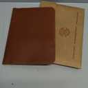 A5 Leather Journal Cover (Tan) Refillable Notebook Protector 6" x 9" with Pocket, Card Slots, Pen Holder for Men & Women, Handmade A5 Leather Notebook Cover for Travelers & Writers