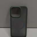 TORRAS Magnetic Shockproof for iPhone 15 Pro Case, [MilitaryGrade Drop Tested][Compatible with MagSafe] Translucent Hard PC Back with Silicone Slim Protective Cover AntiFingerprint, Green