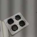 Smart Tracker Tag Item Finder 4Pack, Compatible with Apple Find My APP (iOS Only), IP67 Waterproof, Replaceable Battery, Suitable for Luggage, Bags, Wallets, Backpacks, Keys (weTag mini) (Black-4PCS)