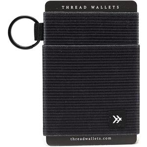Thread Wallets Ultra Slim Minimalist Card Holder Wallet for Men and Women (One Size, Black)
