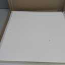 STICKGOO Smooth Drop Ceiling Tiles 2ft x 2ft, PVC Ceiling Tile 24 x 24in - Waterproof, Fire-Rated to Prevent Breakage - Package of 12 Tiles Cover 48 Sq. Ft, White
