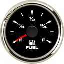 Marine Fuel Gauge Aftermarket Fuel Level Gauge (E-1/2-F) Marine Automotive Replacement Gauge 240-33ohm 0-190ohm 240-30ohm 0-180ohm 10-180ohm Motorcycle Car Truck Vehicle 2"(52mm) Black