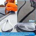 HARFINGTON 2Rolls 33ft x 1.2" Asphalt Crack Tape Self-Adhesive Repair Tape High Adhesion Filler Sealer for Cement Road, Driveway, Pavement, Parking Lot, Roof