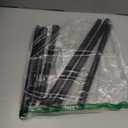 2 Pack Black Tension Curtain Rod for Windows 28 to 48 Inch,7/8"Small Shower Curtain Rod for Bathroom,Pressure Spring Tension Curtain Rod No Drilling for Closet Doorway Kitchen