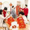 C L cooper life 12pcs Chinese New Year Party Gift Treat Boxes Happy Chinese New Years Party Gift Boxes for 2026 Lunar New Year of The Horse Theme Spring Festival Supplies