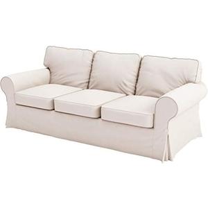 Heavy Duty UPPLAND Sofa Cover Replacement Made Compatible for IKEA UPPLAND 3 Three Seat Sofa Slipcover Replacement (Uppland Sofa Polyester Beige)