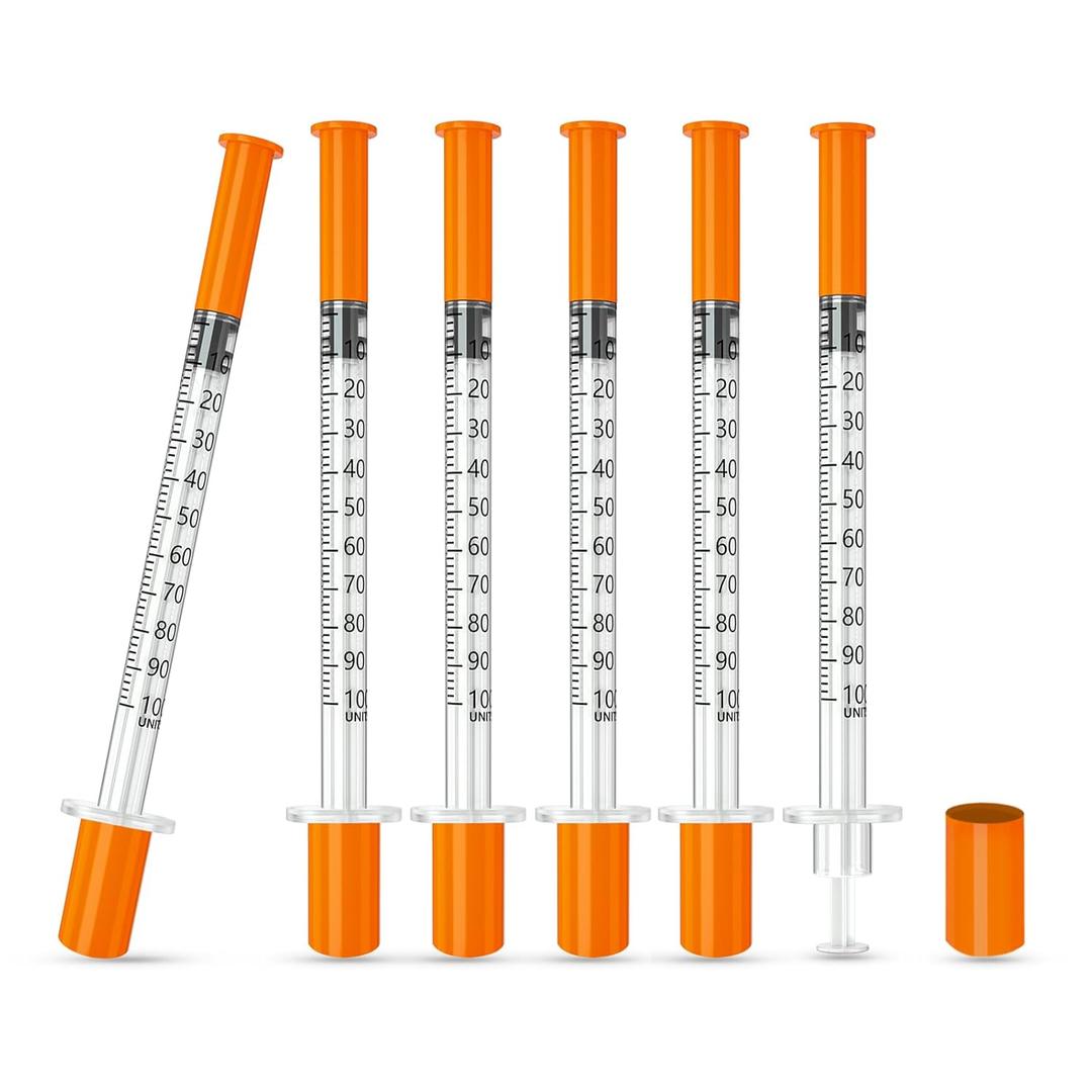 1ml/cc Syring 31G 5/16 Inch 8mm, Lab Supplies Individually Wrapped 25 Pack