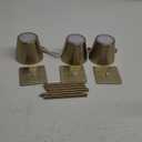 UME 3 Pack Cordless Table Lamp, Battery Operated Lamp - Portable Waterproof Rechargeable Table Lamp w/ 3 Color Temps & Stepless Dimming for Dinner, Desk, Cafe, Outdoor (Brushed Gold)