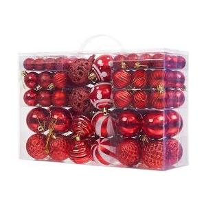 Christmas Ball Ornaments Set Assorted Shatterproof Ornaments