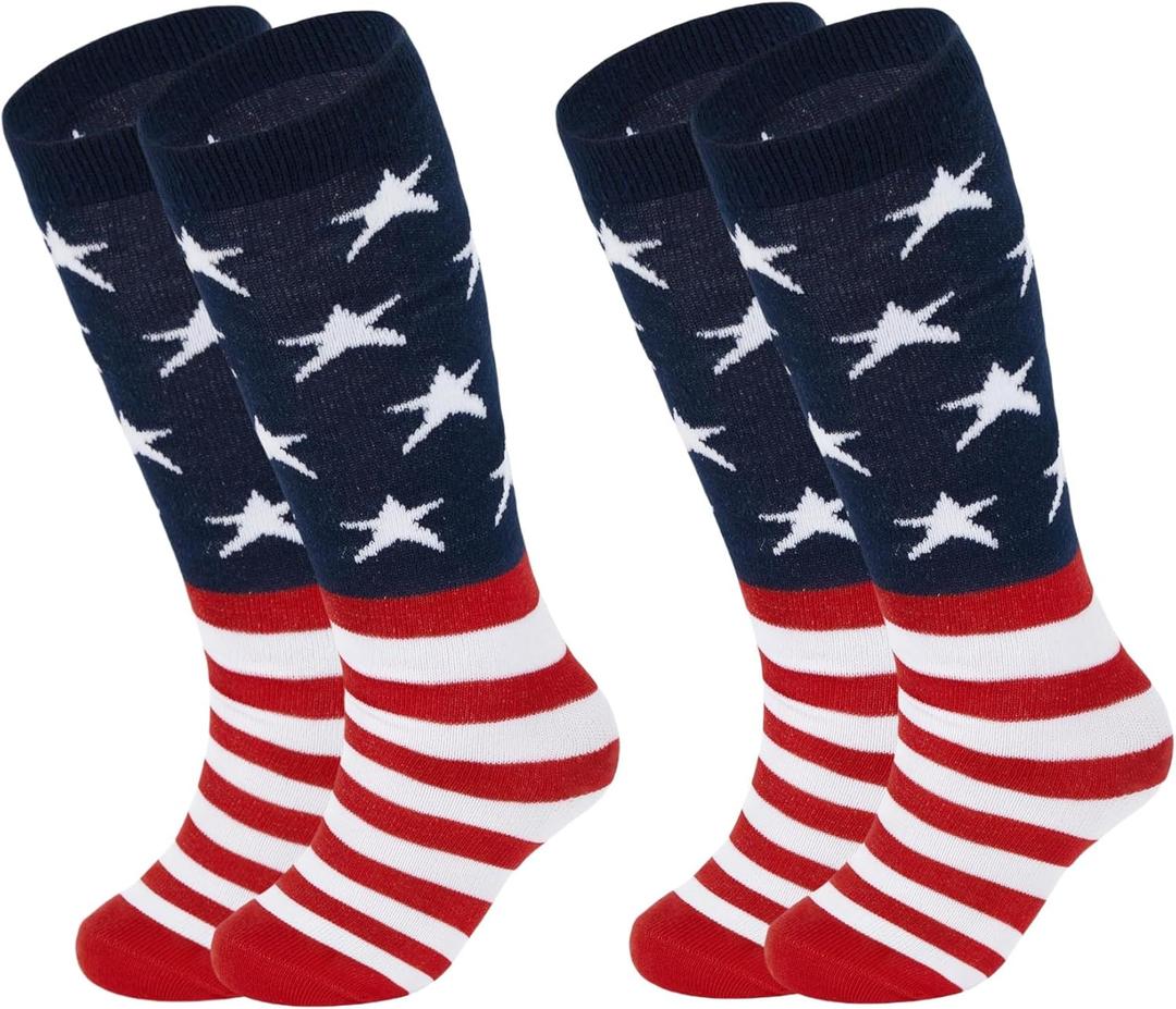 Zando Kids Soccer Baseball Football Softball Socks Cotton Girls Knee High Socks Uniform Socks for Boys Girls 3-12 years (Pink, M)