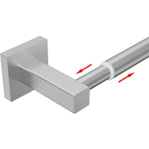 Towel Bar, Adjustable 12.7inch to 23.2inch Wall Mounted Towel Rack for Bathroom, Kitchen, SUS 304 Stainless Steel Towel Rod with Square Base (Brushed Nickel)