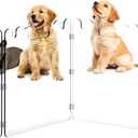 Clear Acrylic Pet Dog Gate - Folding Transparent Gates for Small Dogs Pets - Freestanding Foldable Tall Puppy Doggy Fence Door for Inside Indoor House Doorways Room Divider Barrier