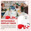 Havawish Enter to Win Raffle Ticket Box with 500 Raffle Ticket Double Roll and Slot Clear Acrylic Donation Box with Lock 6.3" x 4.7" x 3.9" Ballot Holder with 2 Keys for Game Suggestion(Red)