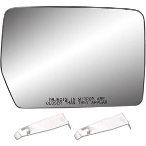 Passenger Right Side Heated Mirror Glass Compatible with 2004-2014 Ford F150 - Side Rearview Convex Mirror w/backing Holder - Replace 4L3Z-17K707-DA