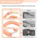 Heatless Curlers, No Heat Hair Curlers to Sleep In for Overnight Curls, Comfortable Hair Curlers to Sleep In, Overnight Heatless Curling Kit with Satin Headscarf, For All Hair Types - 4Pcs Orange