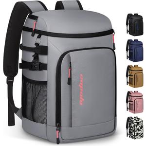 Capolo 36/45 Cans Cooler Backpack Insulated Waterproof for Women Men Lunch Backpack Coolers Leak Proof Soft Cooler Bags (Leather Gray) Capolo 36/45 Cans Cooler Backpack Insulated Waterproof for Women Men Lunch Backpack Coolers Leak Proof Soft Cooler Bags (Leather Gray)