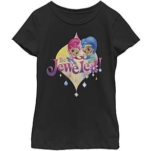 Nickelodeon Shimmer and Shine Be Jeweled Girls Short Sleeve Tee Shirt, XS Nickelodeon Shimmer and Shine Be Jeweled Girls Short Sleeve Tee Shirt, XS