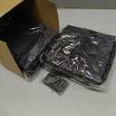 Windyun 50 Pcs Mini Paper Gift Bags with Handle 6 x 6 x 6'' Square Small Favor Bag with DIY Thank You Tag for Birthday Wedding Bridal Shower Bridesmaid Graduation Holiday Party (Black)