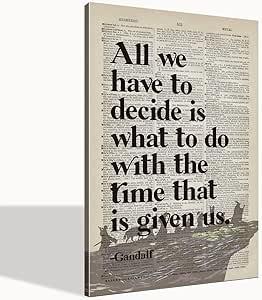 Lord of the Rings Gifts: Framed Arwen Poster - 16x20 inch Wall Art Decor for LOTR Fans (20L" x 16W", brown)
