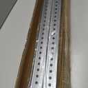 8 ft H x 2 in W Square Sign Post with 7/16" Dia Mounting Holes Galvanized Steel Metal Poles Outside Rust Resistant Industrial Perforated Tube for Street, Parking, Construction (Silver)