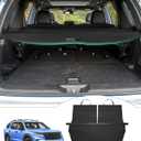 Powerty Retractable Cargo Cover for 2023-2025 Honda Pilot-Canvas Texture Trunk Cover Privacy Screen Rear Security Shade for Pilot Accessories